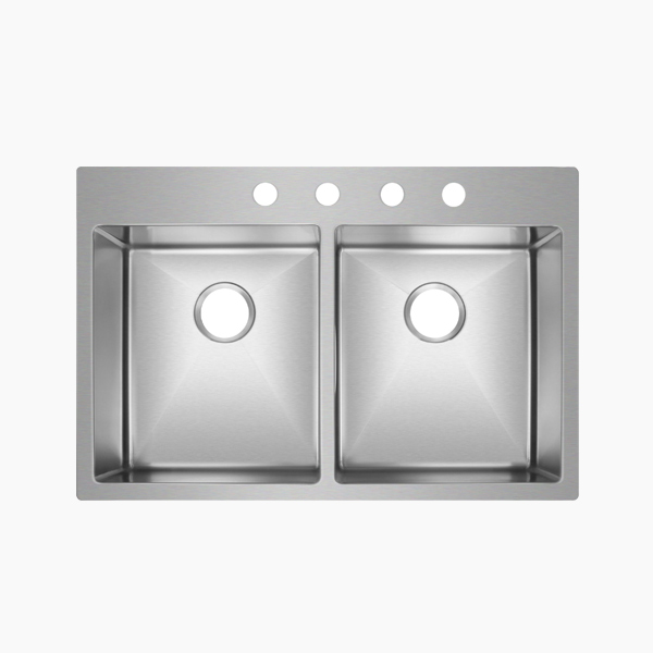 Topmount Double Bowl Sink -BR3322D