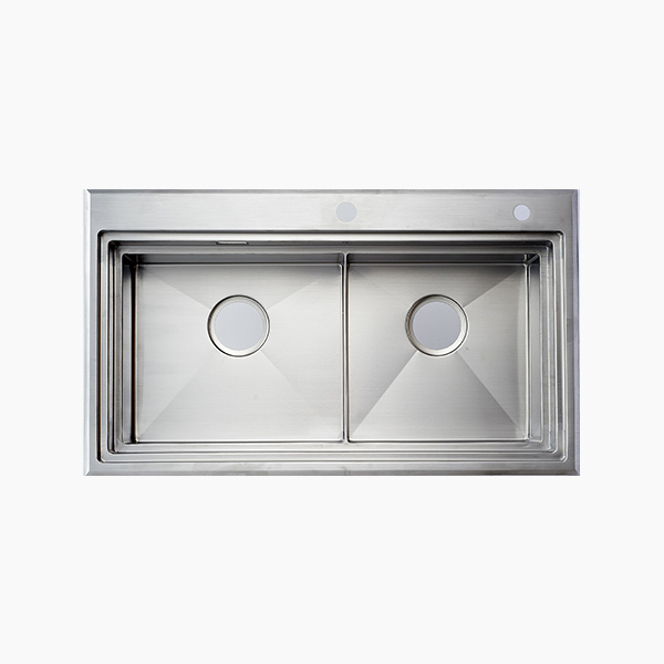 Topmount Double Bowl Sink -BR8650F2X